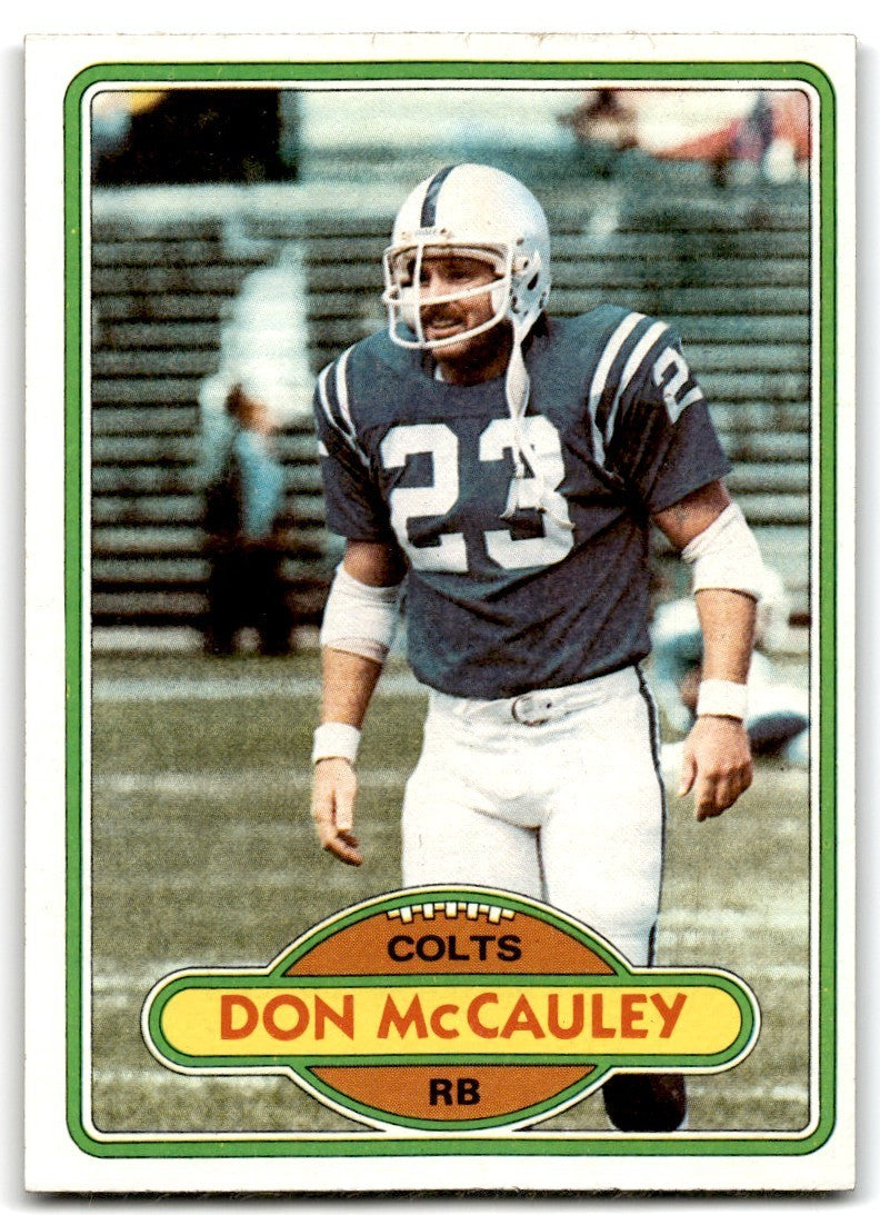 1980 Topps Don McCauley Football Cards #314