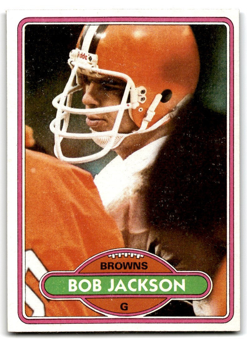 1980 Topps Bob Jackson Football Cards #398