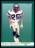 1991 Fleer Robert Blackmon . Seattle Seahawks #183