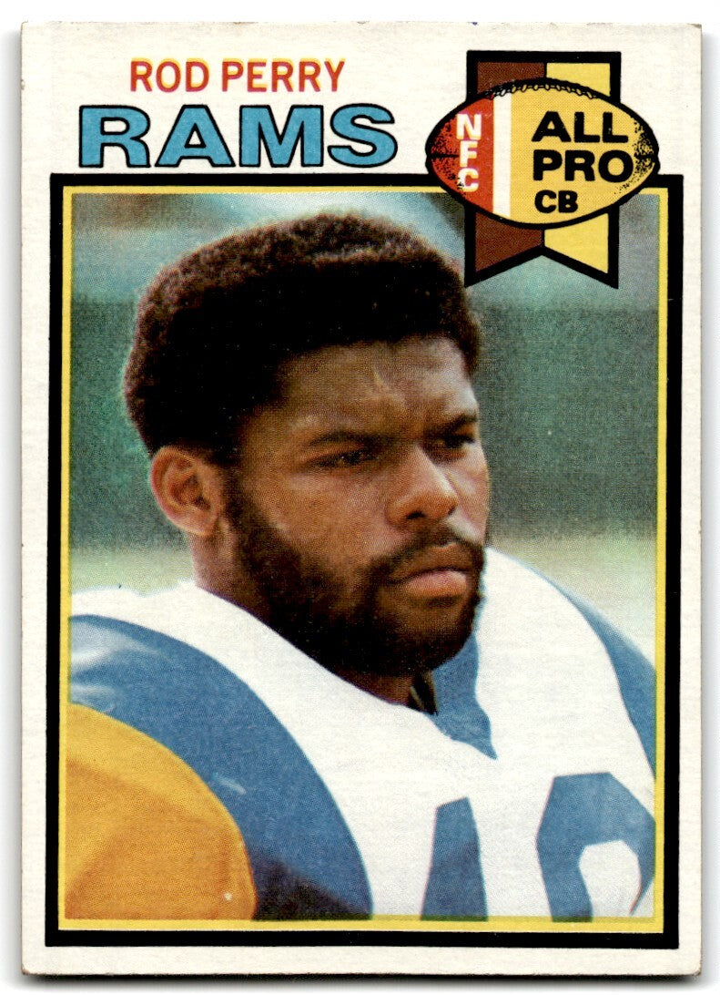 1979 Topps Football Card Rod Perry Los Angeles Rams #106