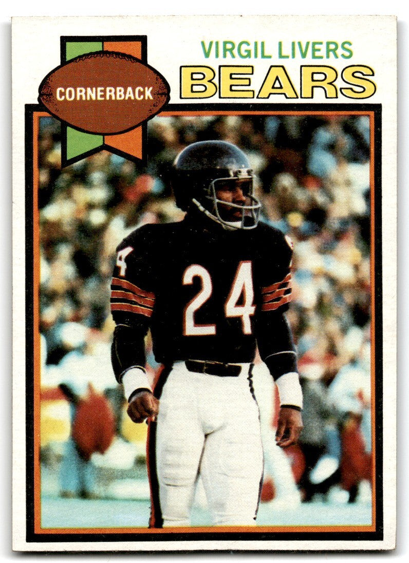 1979 Topps Football Card Virgil Livers Chicago Bears #112