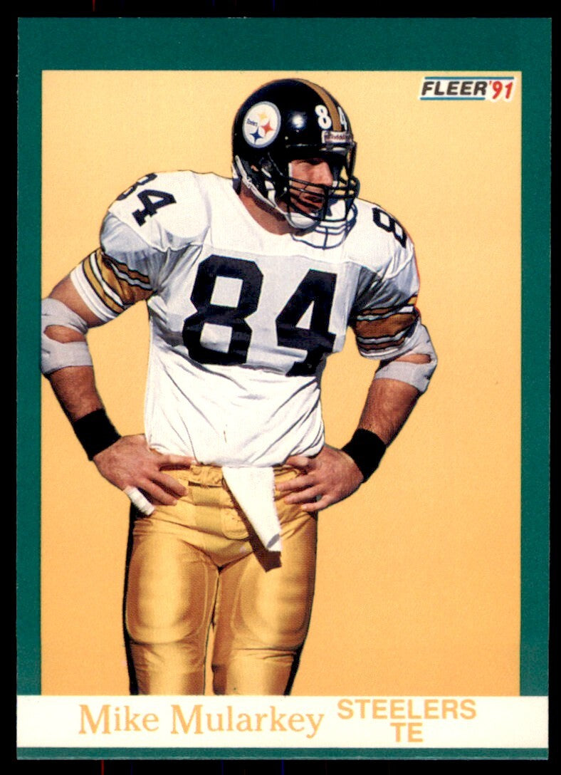 1991 Fleer Mike Mularkey . Pittsburgh Steelers #165