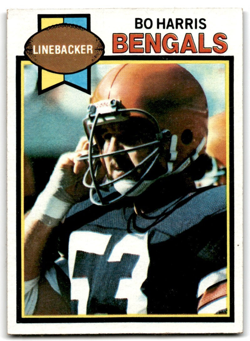 1979 Topps Football Card Bo Harris Cincinnati Bengals #14