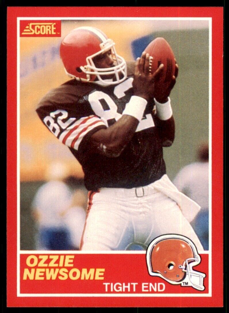 1989 SCORE. OZZIE NEWSOME . CLEVELAND BROWNS #124