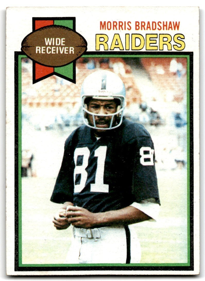 1979 Topps Football Card Morris Bradshaw Rookie Oakland Raiders #28
