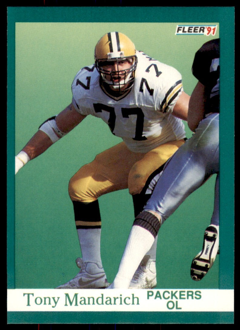 1991 Fleer Tony Mandarich . Green Bay Packers #257