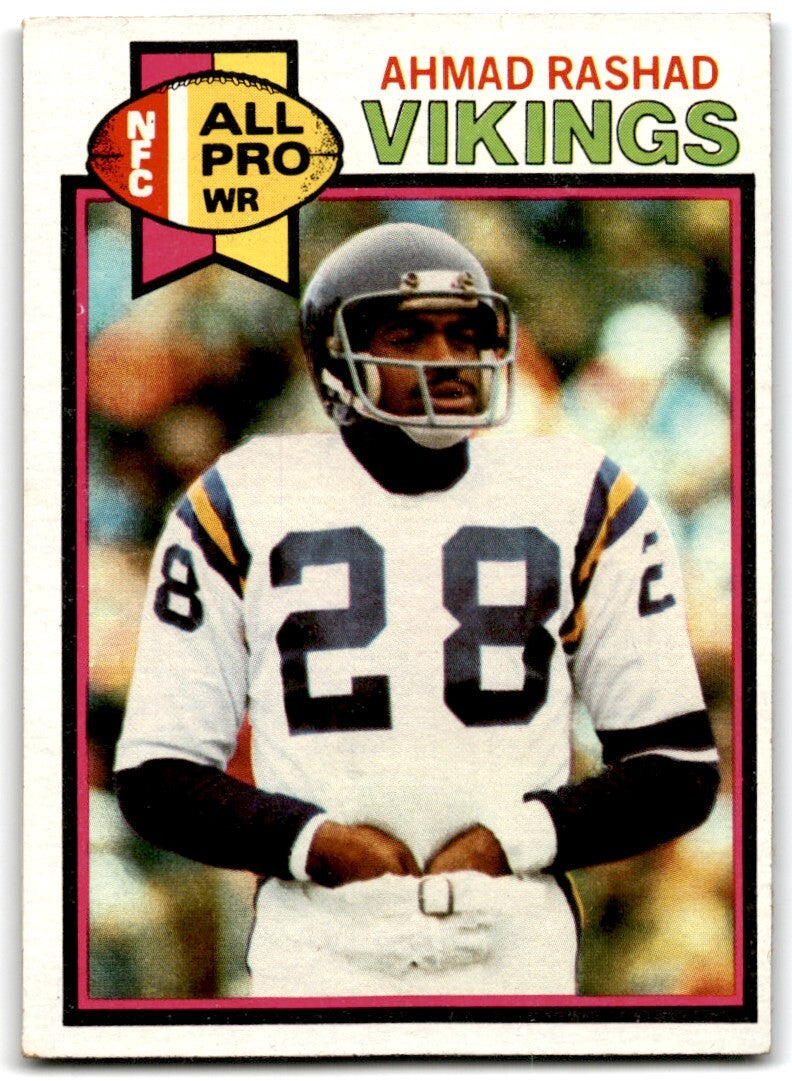 1979 Topps Football Card Ahmad Rashad Minnesota Vikings #30
