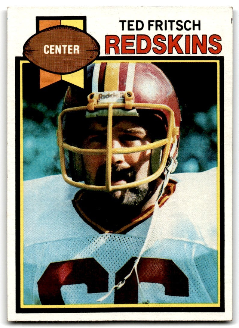 1979 Topps Football Card Ted Fritsch Washington Redskins #61