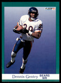 1991 Fleer Dennis Gentry . Chicago Bears #219