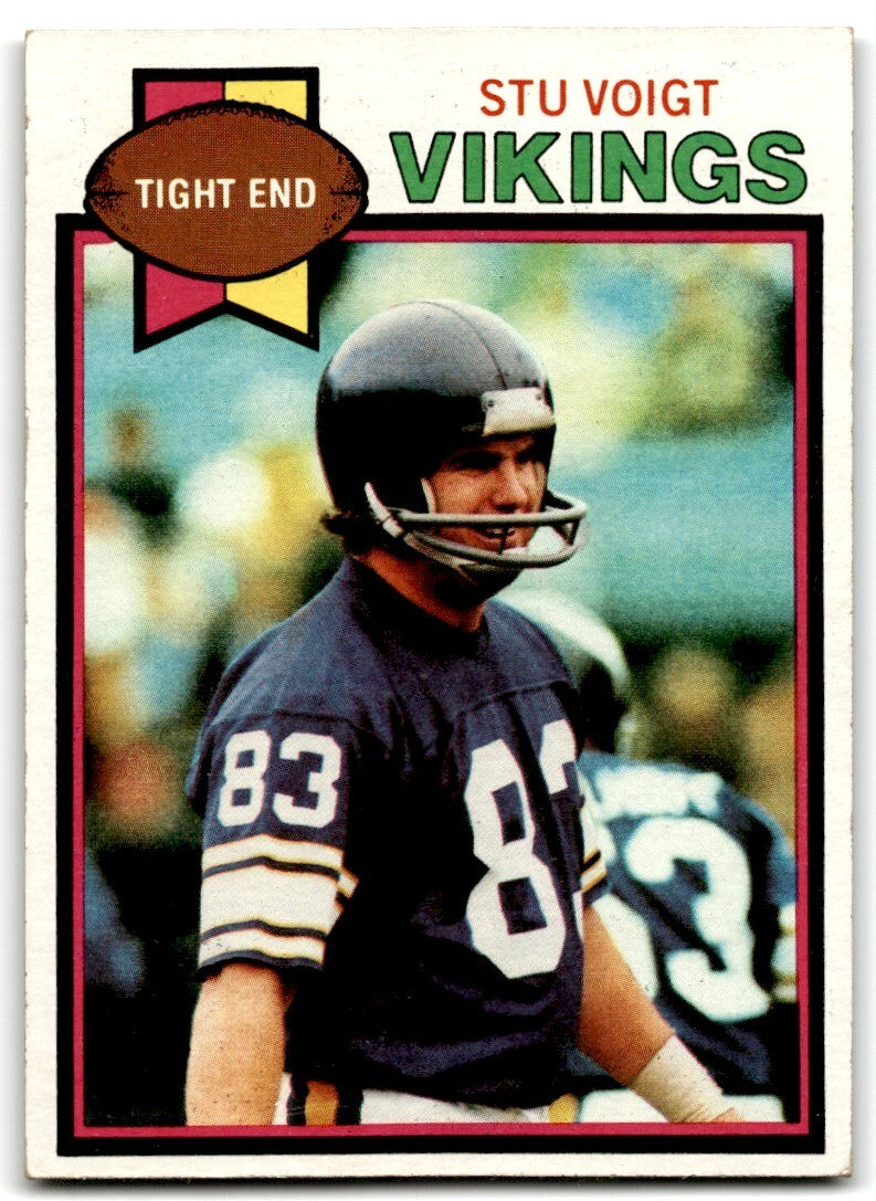 1979 Topps Football Card Stu Voigt Minnesota Vikings #79