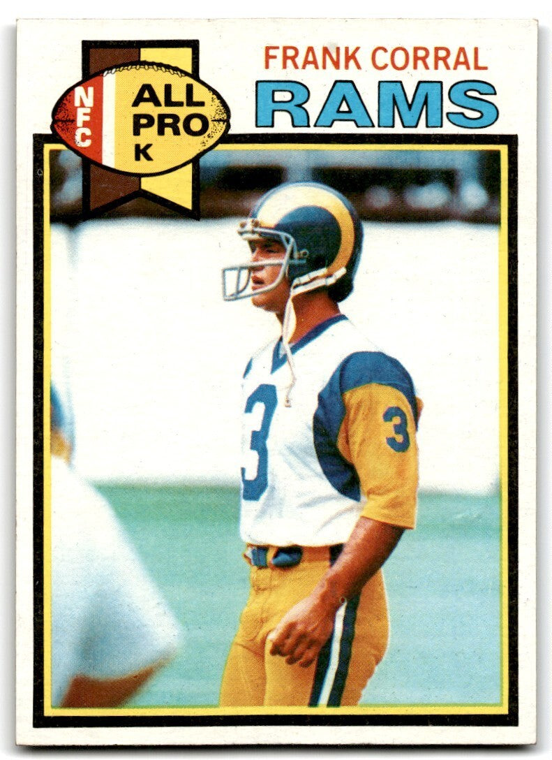 1979 Topps Football Card Frank Corral Rookie Los Angeles Rams #80