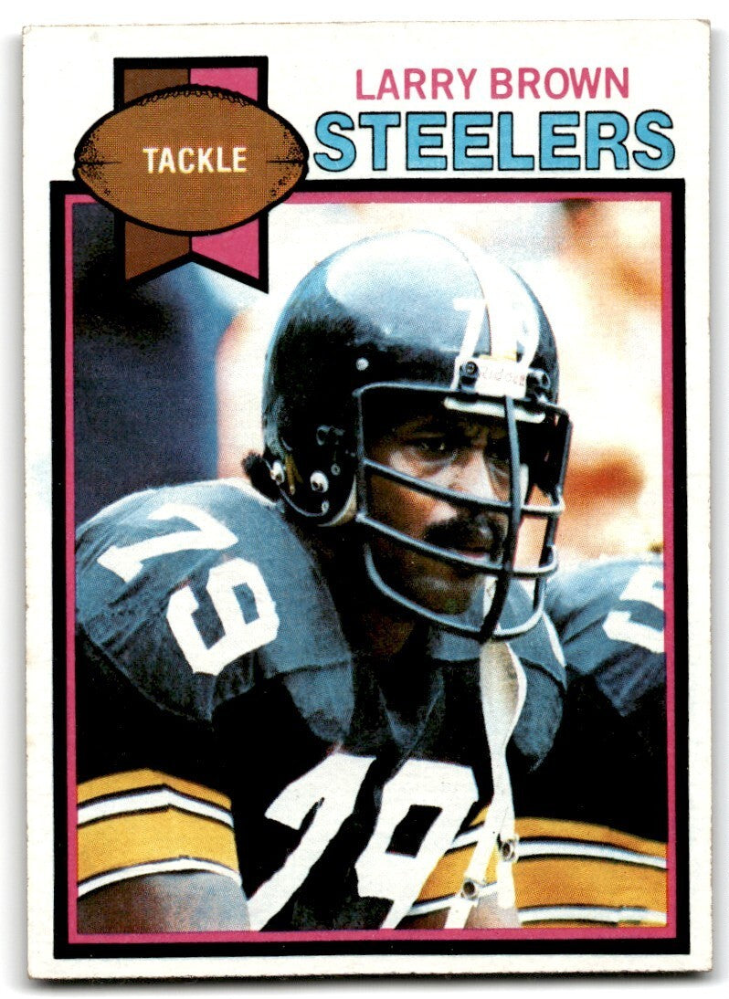 1979 Topps Football Card Larry Brown Pittsburgh Steelers #84
