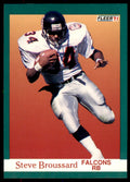 1991 Fleer Steve Broussard . Atlanta Falcons #196