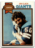 1979 Topps Football Card Jim Clack Rookie New York Giants #99