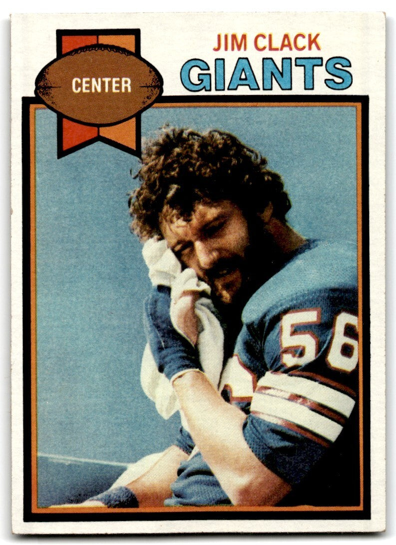 1979 Topps Football Card Jim Clack Rookie New York Giants #99