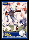 1989 SCORE. CHRIS HINTON . INDIANAPOLIS COLTS #87