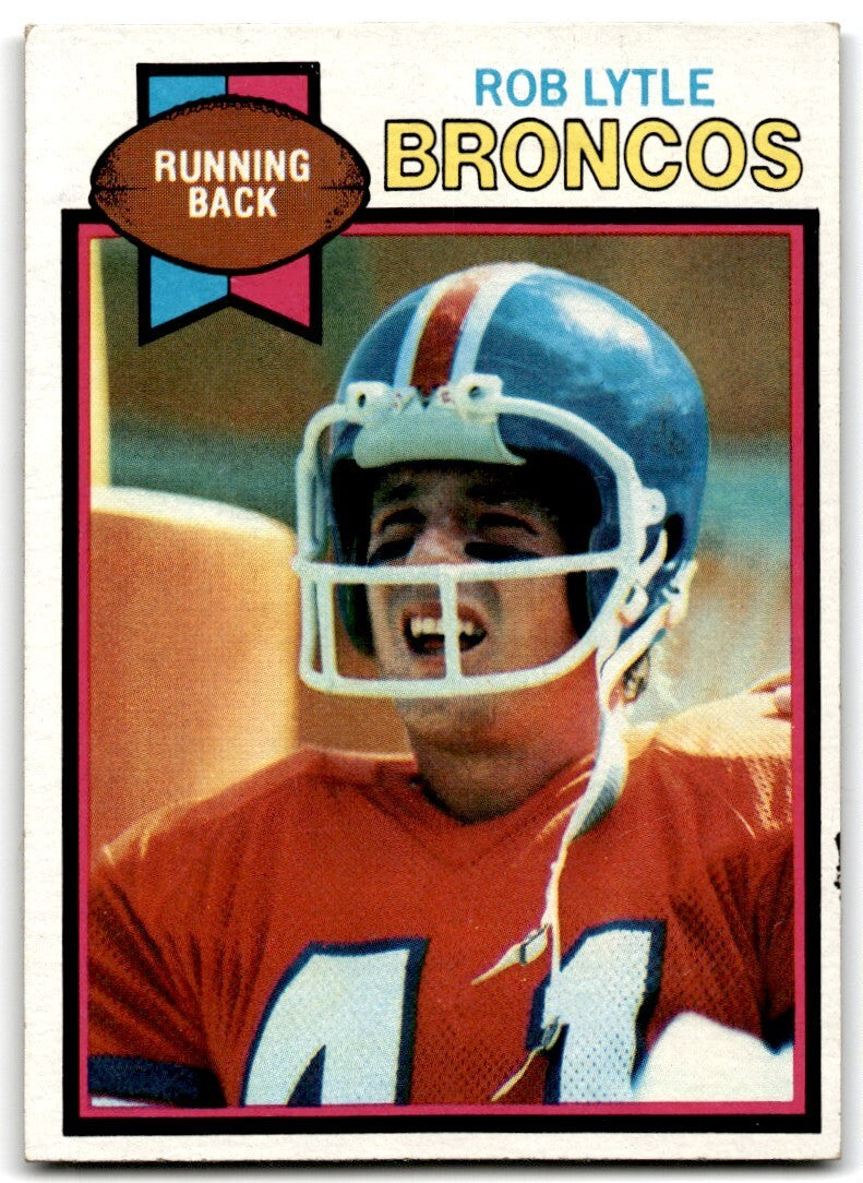 1979 Topps Football Card Rob Lytle Denver Broncos #384