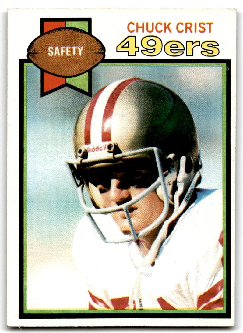 1979 Topps Football Card Chuck Crist San Francisco 49ers #388