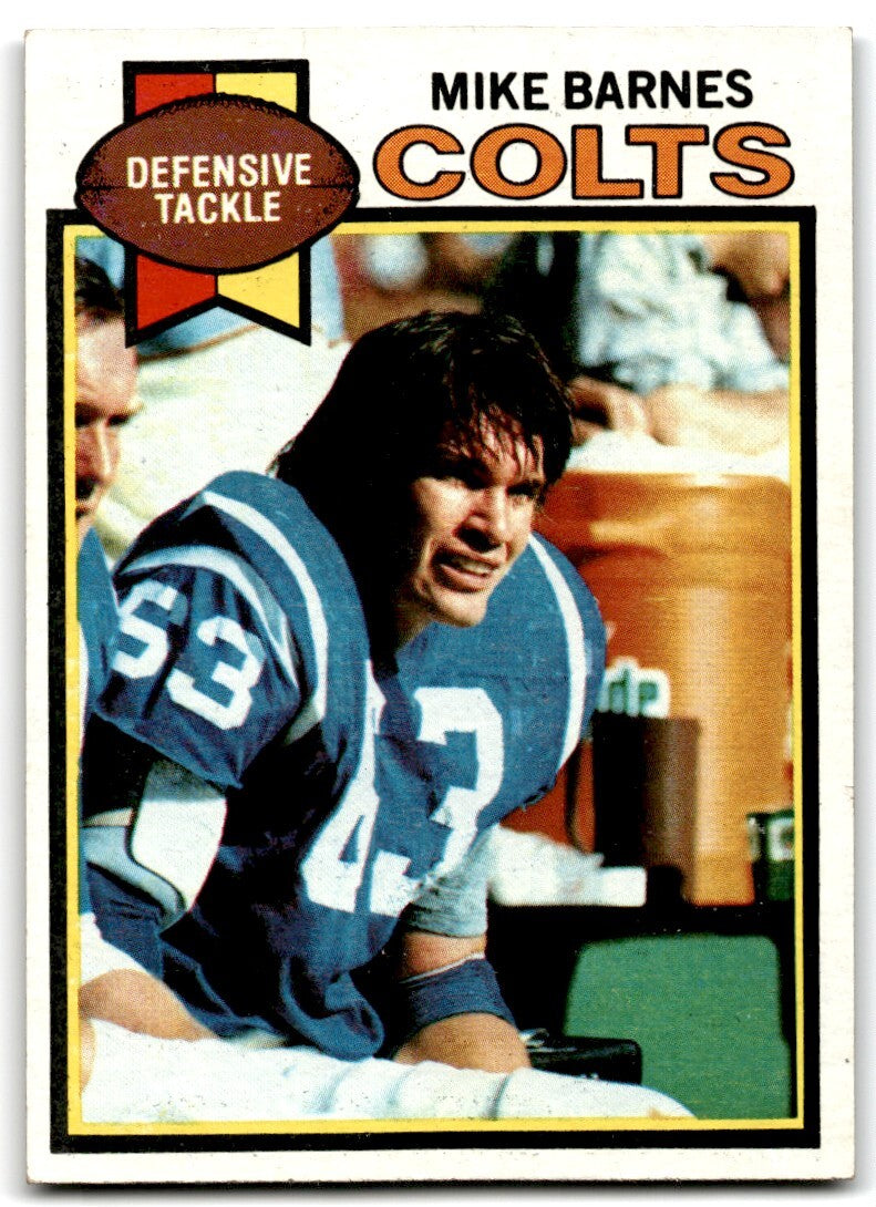 1979 Topps Football Card Mike Barnes Baltimore Colts #398