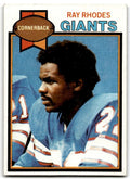 1979 Topps Football Card Ray Rhodes New York Giants #412