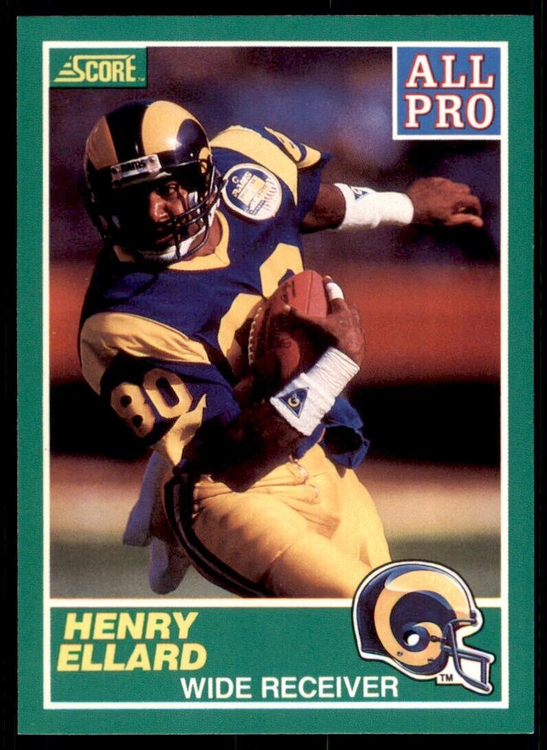 1989 SCORE. HENRY ELLARD . LOS ANGELES RAMS #306