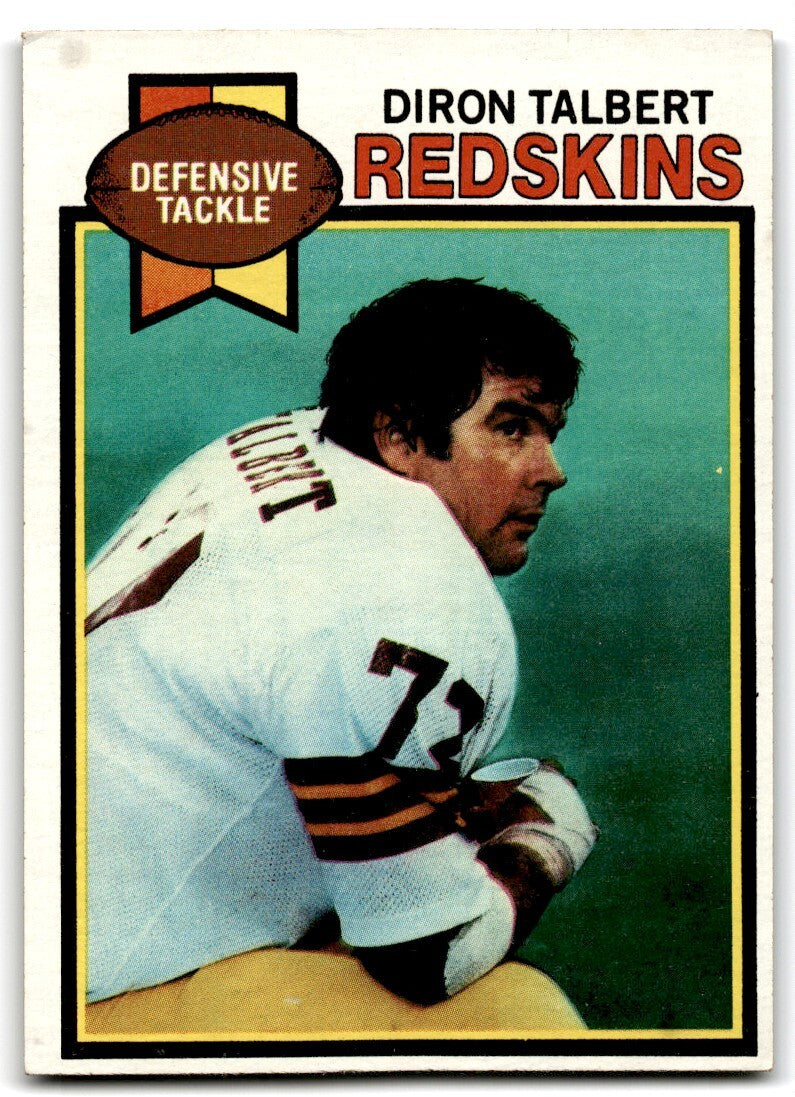 1979 Topps Football Card Diron Talbert Washington Redskins #416