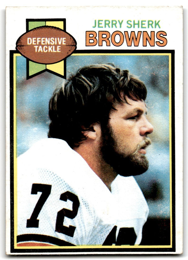 1979 Topps Football Card Jerry Sherk Cleveland Browns #185