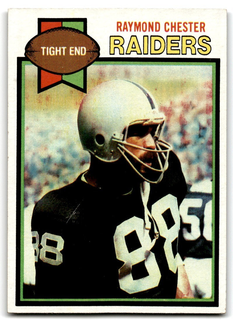 1979 Topps Football Card Raymond Chester Oakland Raiders #189