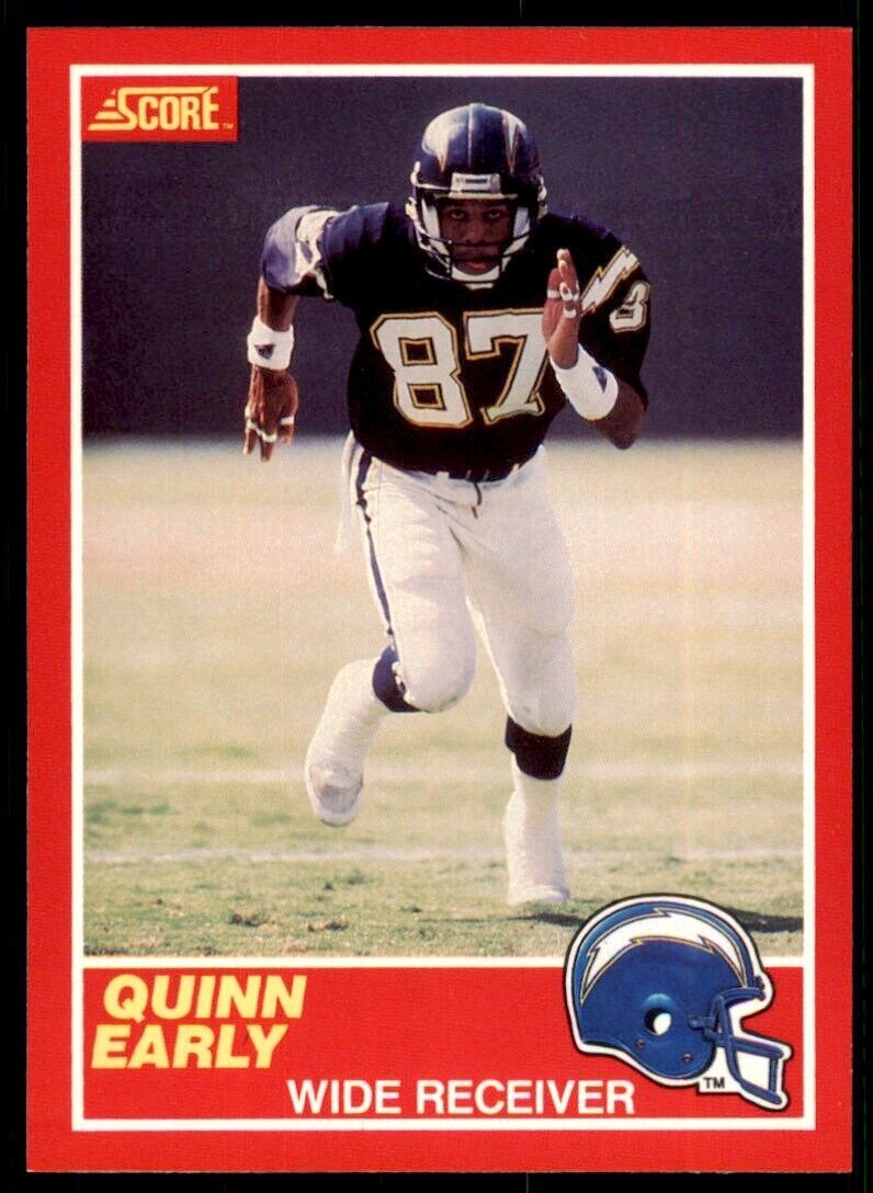 1989 SCORE. QUINN EARLY ROOKIE . SAN DIEGO CHARGERS #191