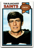 1979 Topps Football Card Tom Blanchard New Orleans Saints #219