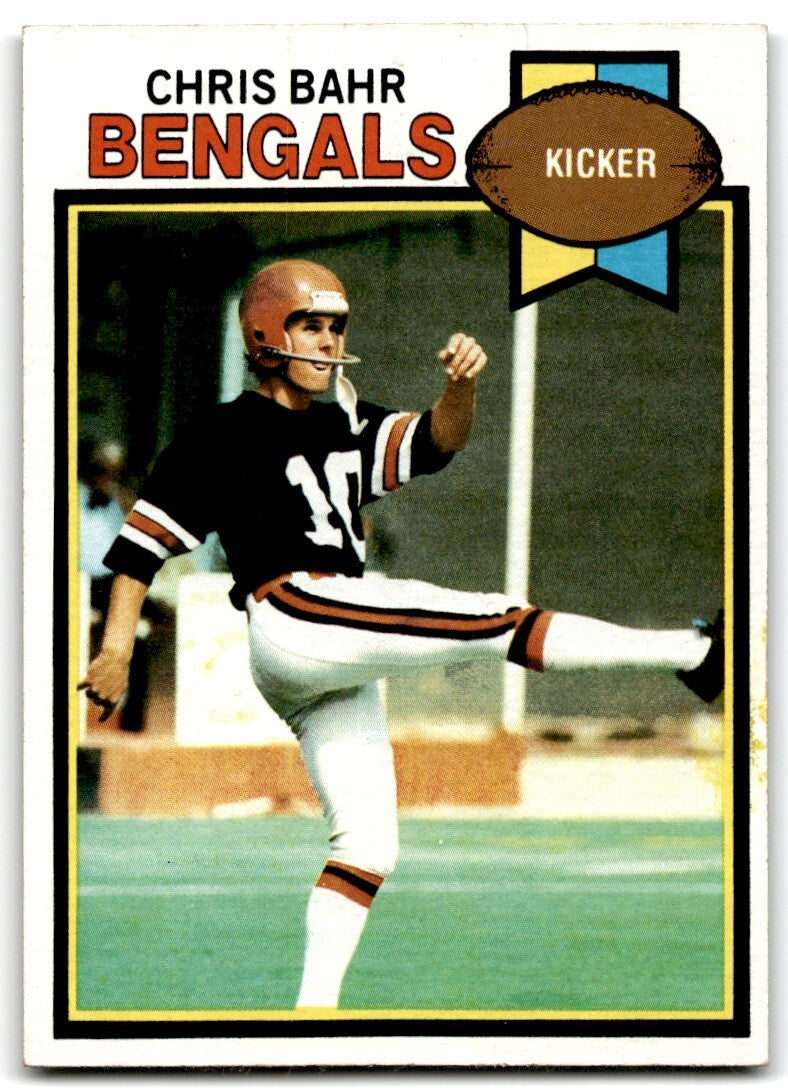 1979 Topps Football Card Chris Bahr Cincinnati Bengals #225