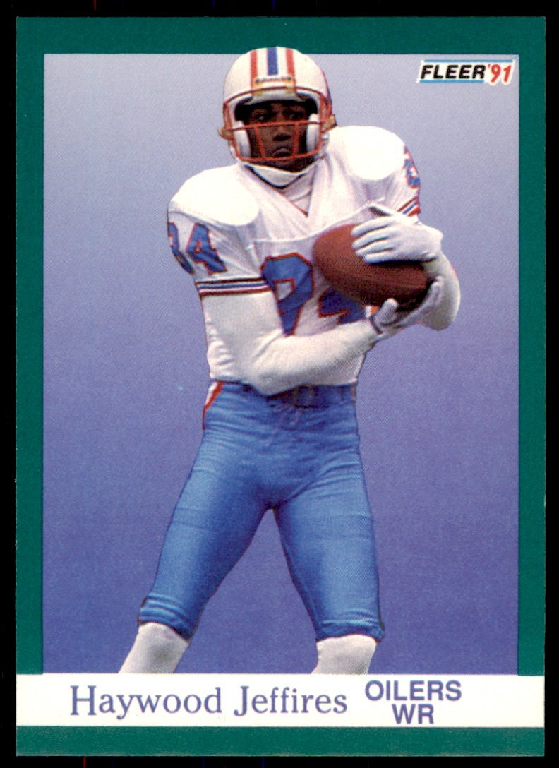 1991 Fleer Haywood Jeffires . Houston Oilers #63