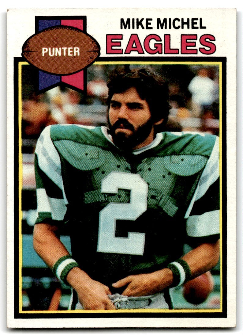 1979 Topps Football Card Mike Michel Rookie Philadelphia Eagles #369