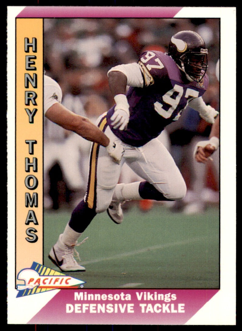 1991 Pacific Henry Thomas . Minnesota Vikings #298