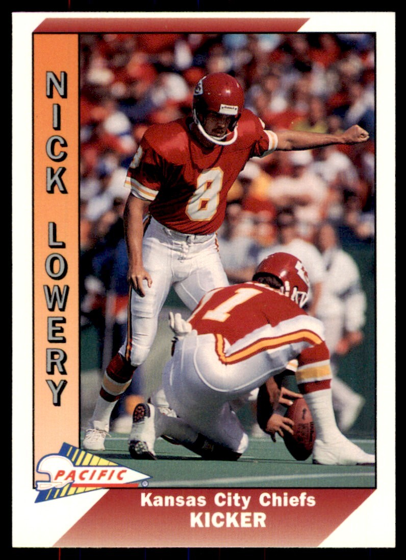 1991 Pacific Nick Lowery . Kansas City Chiefs #210