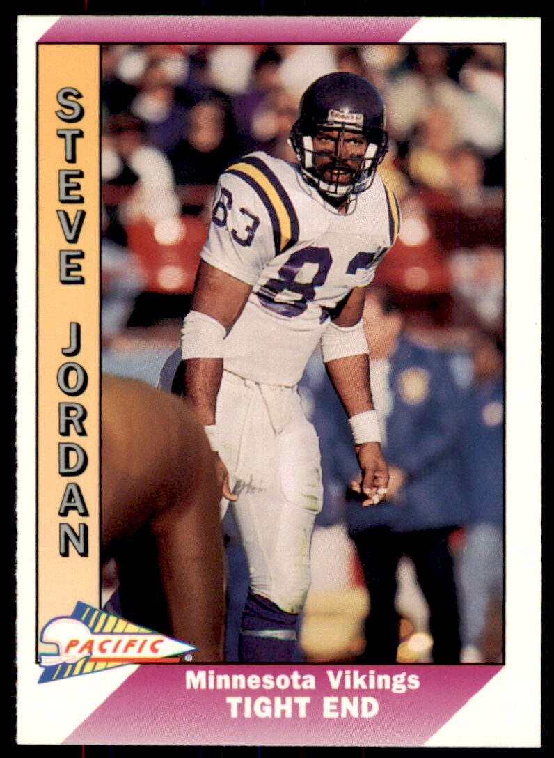 1991 Pacific Steve Jordan . Minnesota Vikings #290