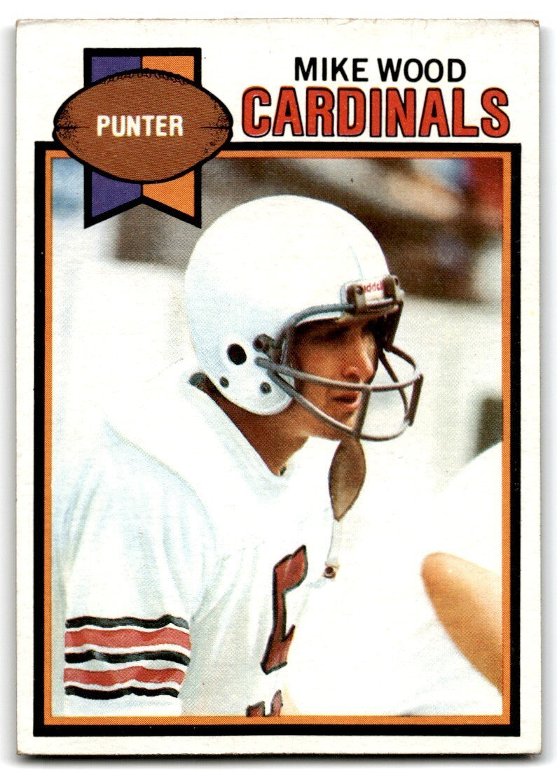 1979 Topps Football Card Mike Wood Rookie St. Louis Cardinals #464