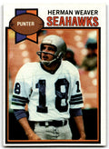 1979 Topps Football Card Herman Weaver Seattle Seahawks #504