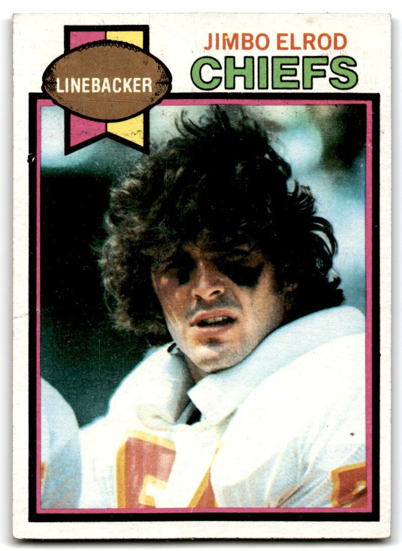 1979 Topps Football Card Jimbo Elrod Rookie Kansas City Chiefs #508