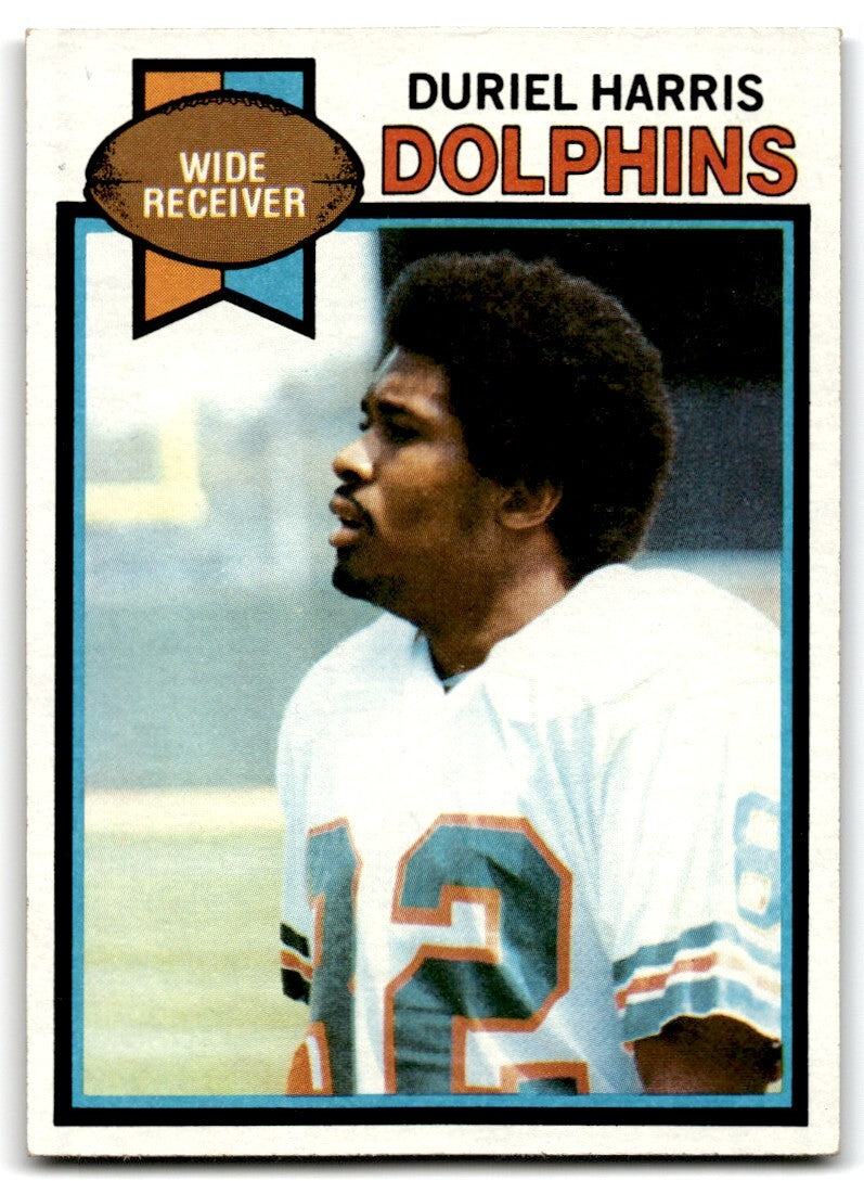 1979 Topps Football Card Duriel Harris Miami Dolphins #514