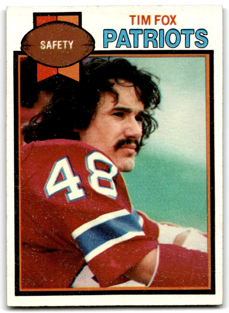 1979 Topps Football Card Tim Fox New England Patriots #516