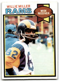 1979 Topps Football Card Willie Miller Rookie Los Angeles Rams #435