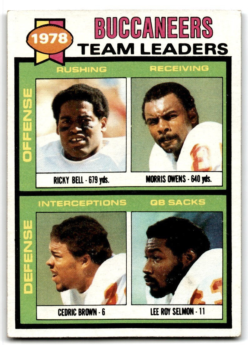 1979 Topps Football Card Ricky Bell/Morris Owens/Cedric Brown/Lee Roy Selmon