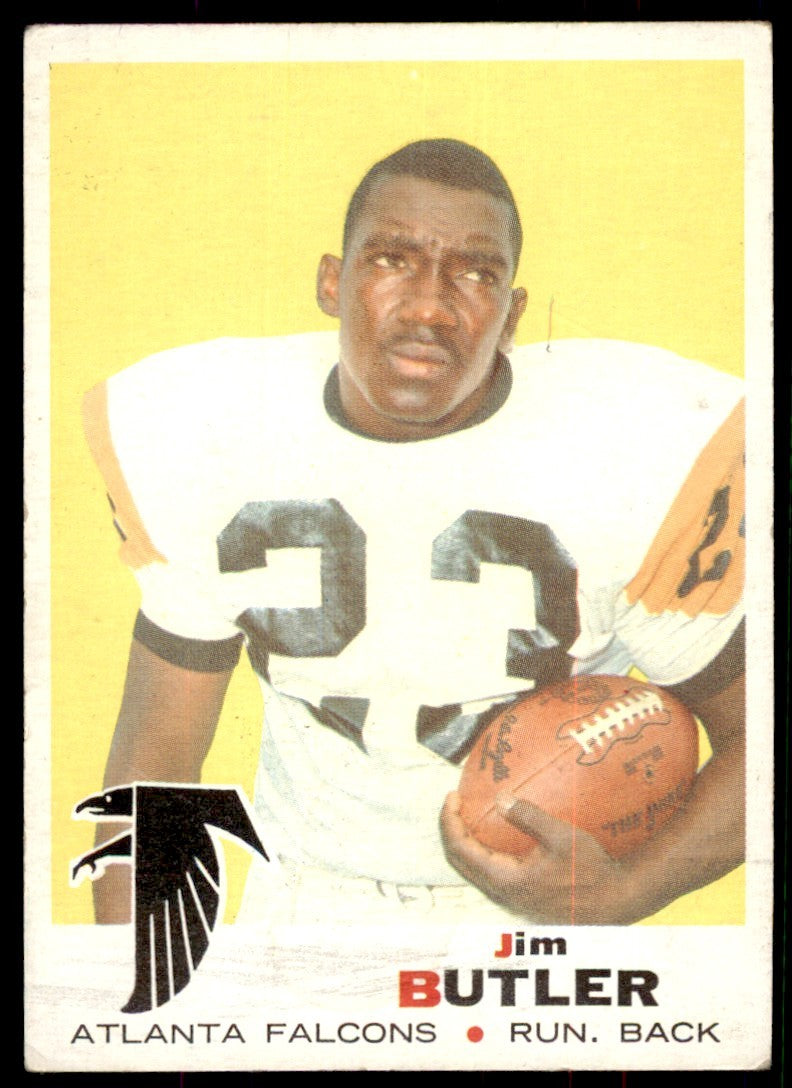1969 TOPPS JIM BUTLER ATLANTA FALCONS #228