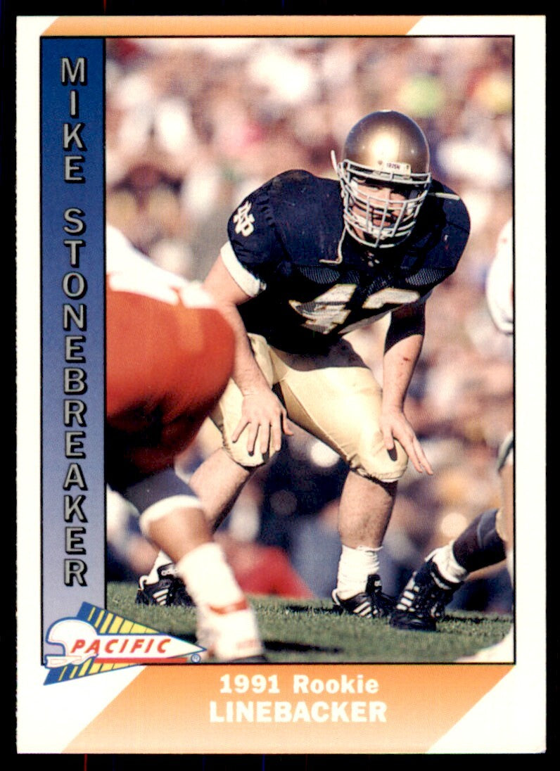1991 Pacific Mike Stonebreaker Rookie . Chicago Bears #540