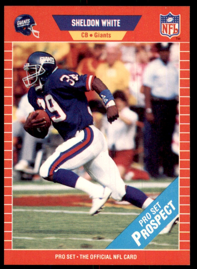 1989 Pro Set Sheldon White Football Cards #532