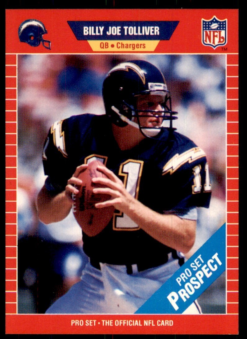 1989 Pro Set Billy Joe Tolliver Football Cards #536