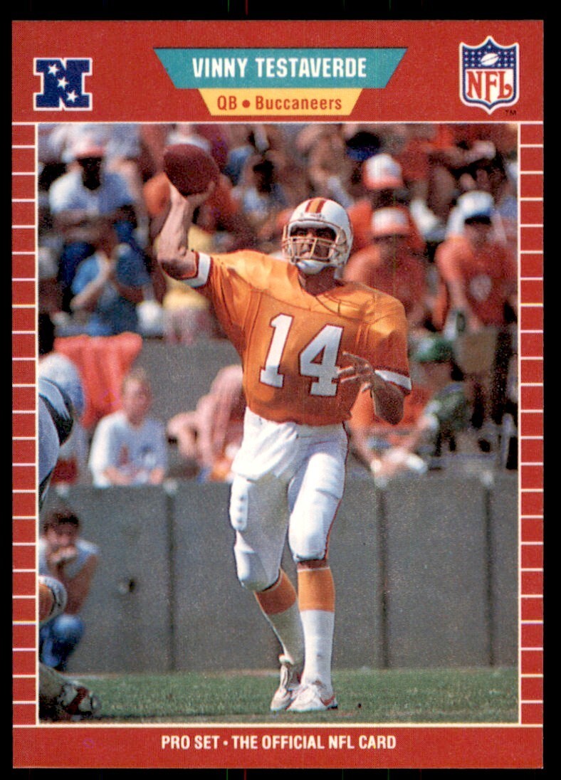 1989 Pro Set Vinny Testaverde Football Cards #419