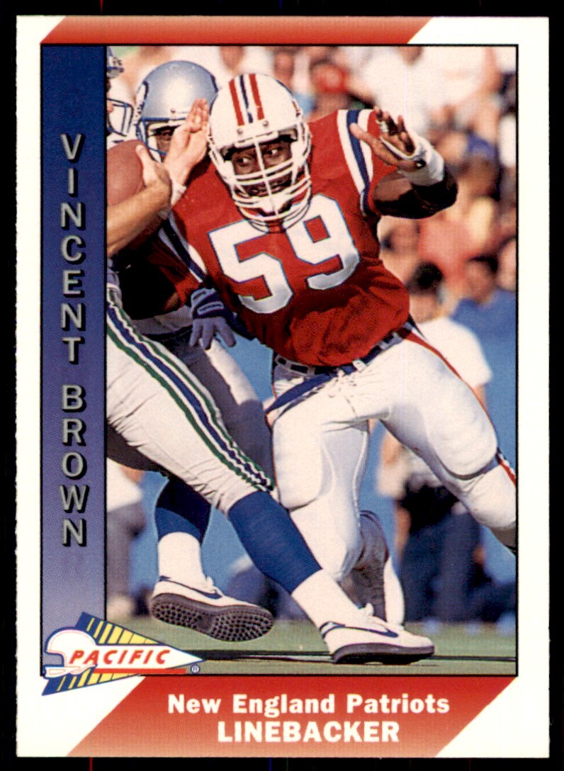 1991 Pacific Vincent Brown . New England Patriots #303