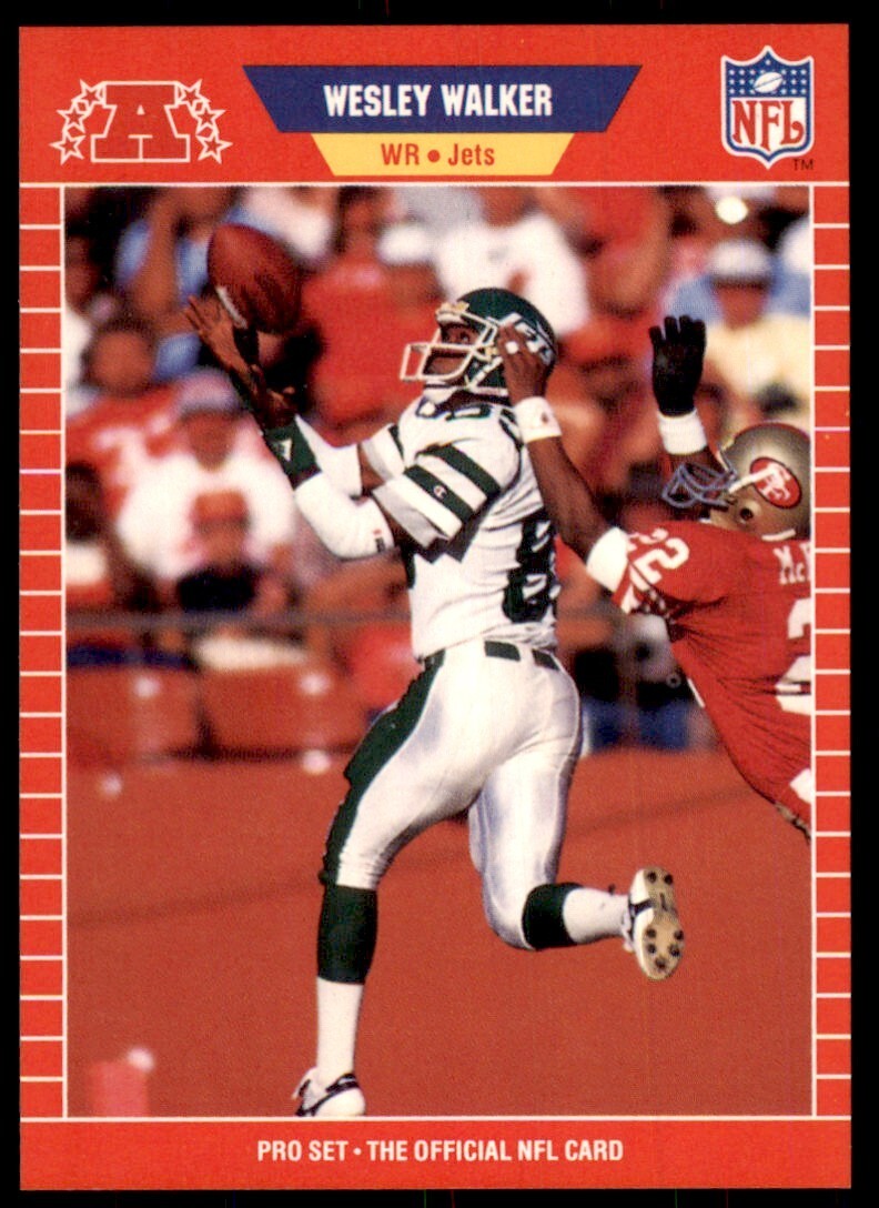 1989 Pro Set. Wesley Walker A Football Cards #473